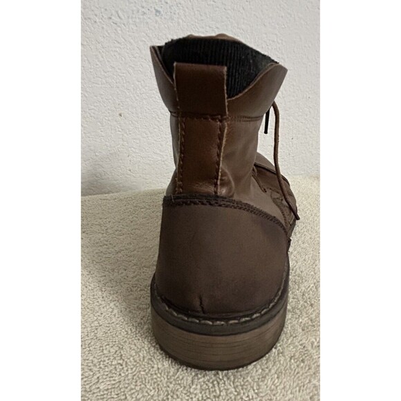 Steve Madden Men\'s Size 10 M-trader Cognac Lace-up and Side Zipper Combat Boots main image 11